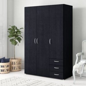 6inches three doors wardrobe with hanger and drawers